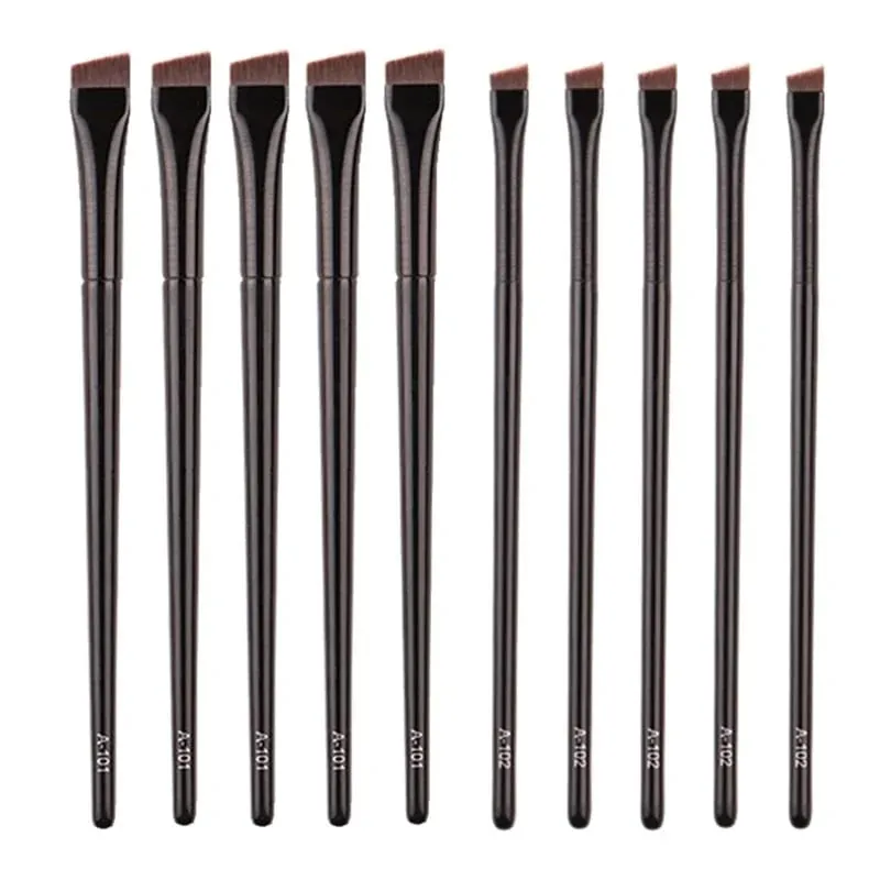 5 Stück Augenbrauen-Kontur-Make-up-Pinsel, Augenbrauen-Eyeliner-Pinsel, professionelle, superdünne, abgewinkelte Liner-Augenpinsel, Make-up-Werkzeuge