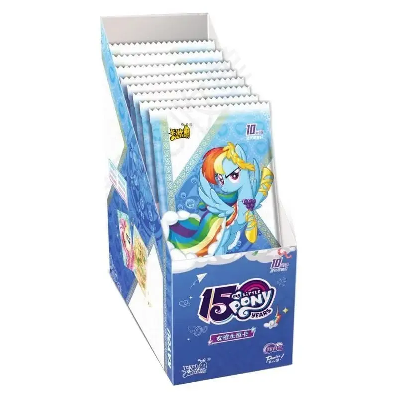 การ์ด My Little Pony ของแท้มิตรภาพตลอดกาล Glorious Moon Pack อัญมณีสีประกายการ์ดสะสมอะนิเมะ