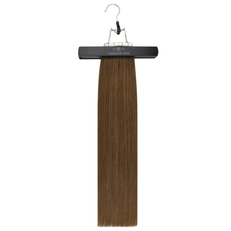 Moresoo เทปสองด้านต่อผม 100% ธรรมชาติ Silky ตรง 20PCS 40PCS สีบลอนด์เทปกาว Extensions