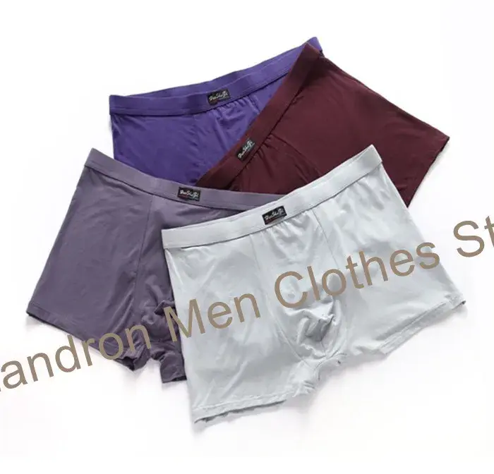 Bamboo Fiber Soft Boxers Man 140KG Plus Size 8XL 7XL 6XL Male Boxershorts Oversized Underpants Breathable Underwear Solid Pantie