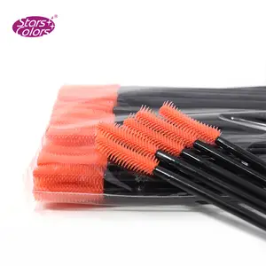 50 pcs/Bag 4 styles High quality Plastic Silicone Soft makeup brushes Eyelash Extension Brushes Makeup Tools length 105mm