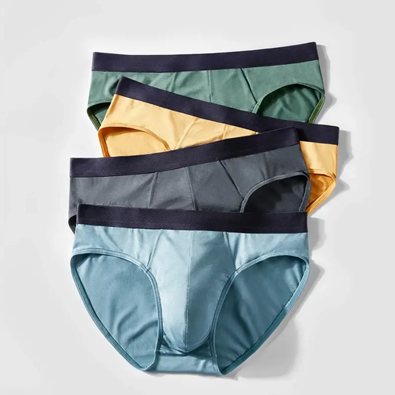 Men's Briefs Soft 60S Modal Male Panties Cozy Elastic Male Underpants Shorts 7A Grade Antibacterial Crotch Mens Sexy Underwear