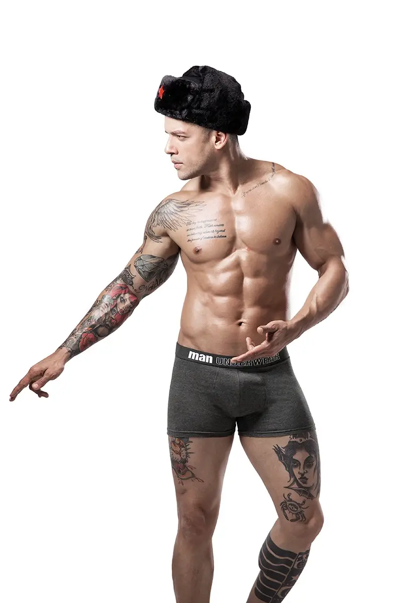 6pcs/lot Oversized Cotton Mens Underpants Soft Boxer Men Breathable Solid Underwear Flexible Boxershorts Vetement Homme