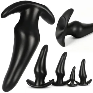 3 Iba't ibang Sukat Anal Plug Soft Silicone Anal Butt Plug Stimulator Pang-adultong Sex Toys Para sa Babae Gay Prostate Massager Anal Trainer
