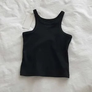 2024-es női felsők Szexi vágott felső női női nyári camisole Camis fekete fehér sportruházat nőknek