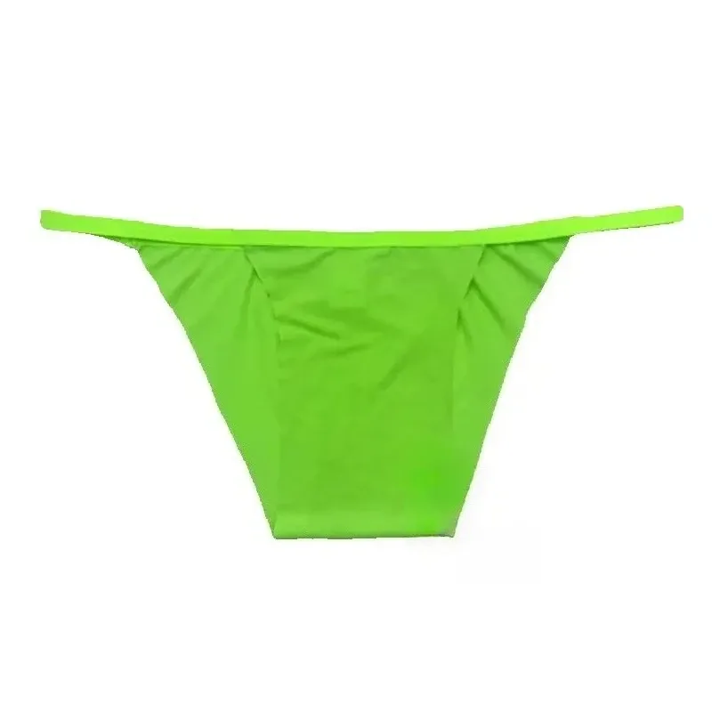 Low‑Rise Unisex Triangle Underwear One‑Piece Molding Solid Color No‑Elastic Design Non‑Binding Comfort Sexy Brief Panties