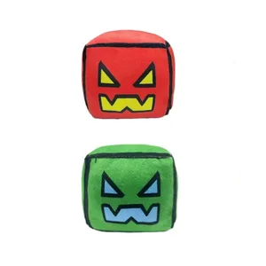 Cub de peluix de geometria, volum de peluix de fusta, joguines de nines de peluix per a nens i aficionats als jocs, regal d'aniversari del dia dels nens
