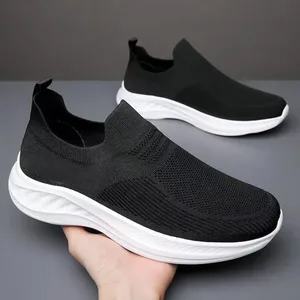 Summer Casual Men's One-Pedal Sneakers Soft-Soled Non-Slip Breathable Mesh Mga Kumportableng Sapatos sa Pagmamaneho