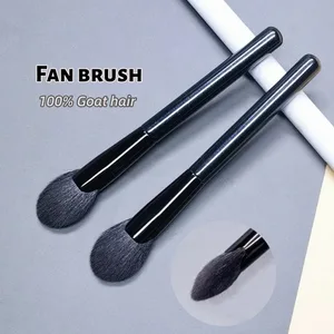 برس آرایشی فن هایلایتر صورت سایه سایه موی بزی پودر رژگونه میکاپ براش Pro Essential Cosmetic Tools
