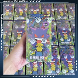 I lager Pokemon Card Samla 151 Slim Fat Booster Box Förenklad kinesiska Ptcg Card Collection Julleksaker Presenter