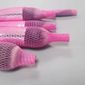 50PCS Pinzells de maquillatge Coberta protectora de malla Bellesa Malla elàstica Xarxa protectora Kits d'eines de maquillatge Cosmètica Raspall Coberta de llapis de xarxa