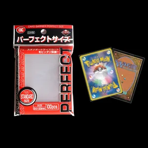 64x89 mm korthylsa Barriär Brädspel KMC Clear Pokemon Perfekt storlek Korthylsor Samlarkort Passar Standard Transparent yttre