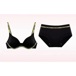 Nowy trend Biustonosz bezszwowy w kolorze dopaminy Push Up Małe podniesienie piersi Bezprzewodowy Komfort Piękne plecy Codzienny Casual Plus Rozmiar 32-38