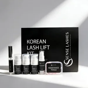 Korean Lash Lift Pro Kit Professional Eyelash Perm Kit for Salon & Home Use Lifting Eyelashes Lasting 6-8 Weeks