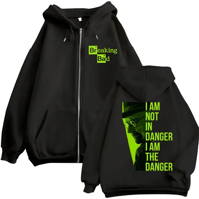 مجموعه تلویزیونی Breaking Bad Heisenberg Zip Up Hoodies I Am Not Danger I Am Danger کت و شلوار ورزشی مردانه زنانه کت های گشاد پاییزی