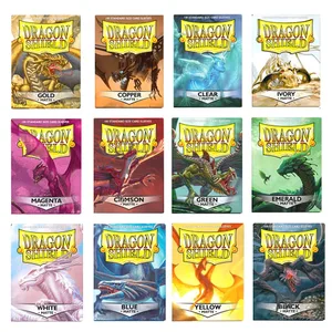 100 PCS/BOX 66x91mm Standardstorlek Demark Dragon Shield Matte Card Sleeves för MTG/PKM/YGO/TCG Brädspelskort Sleeve