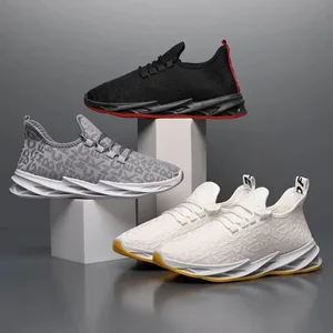 Men Casual Sport Shoes Breathable Lightweight Sneakers Outdoor Mesh Black Running Shoes Athletic Jogging Tenis Walking Shoes