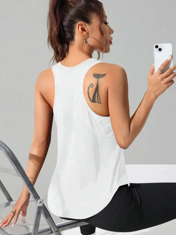 Hauts sans manche pour femmes, couleur unie, séchage rapide, gilet de sport d'été, ample, respirant, doux, vêtements de plein air, débardeur basique pour femmes