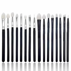 Brochas maquillaje silicone sombra lábio aplicador pincéis de maquiagem delineador lábio escova profissional sombra de olho ferramentas cosméticas