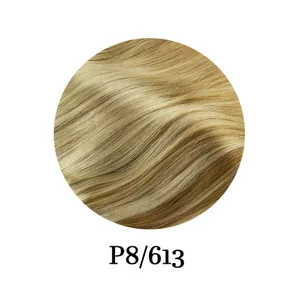 Clip in One Piece Straight 10 tuumaa 5 klipsillä Human Hair Extension Brasilialainen Remy Hairpiece Clip in Hiustenpidennykset Natural