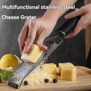 304 Stainless Steel Cheese Grater Multi-Purpose Kitchen Shredder for Hard Cheese Vegetables Chocolate Ginger & Zest-Rust-Proof
