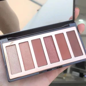 Mode Best Seller CT Brand Makeup 6 Farver Øjenskygge Disc 8,2g mat perlefinish Naked Color Series Beauty Eye Cosmetics
