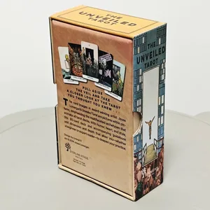 The Unveiled Tarot 12*7cm 80 Pcs Tarot Cards (with 2 Special Cards) In Rigid Box Printed on 350GSM Double Embossed Cardstock