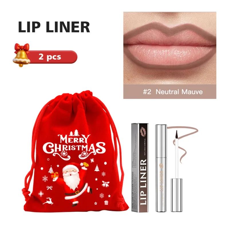 Peel Off Lip Stain Tattoo Lip Liner Pencil Long Wearing Matte Waterproof Smudge Proof Transfer Proof Lip Cosmetic Christmas Gift