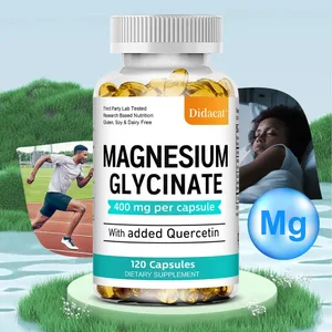 Magnesium Glycinate - with Quercetin Improve Cardiovascular Health Reduce Stress and Promote Healthy Sleep Muscle Growth