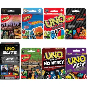 UNO Flip Kártyajátékok Super Mario Minecraft Lord of the Ring Hot Wheels No Mercy Társadalmi Társas Asztali Party Games Ki