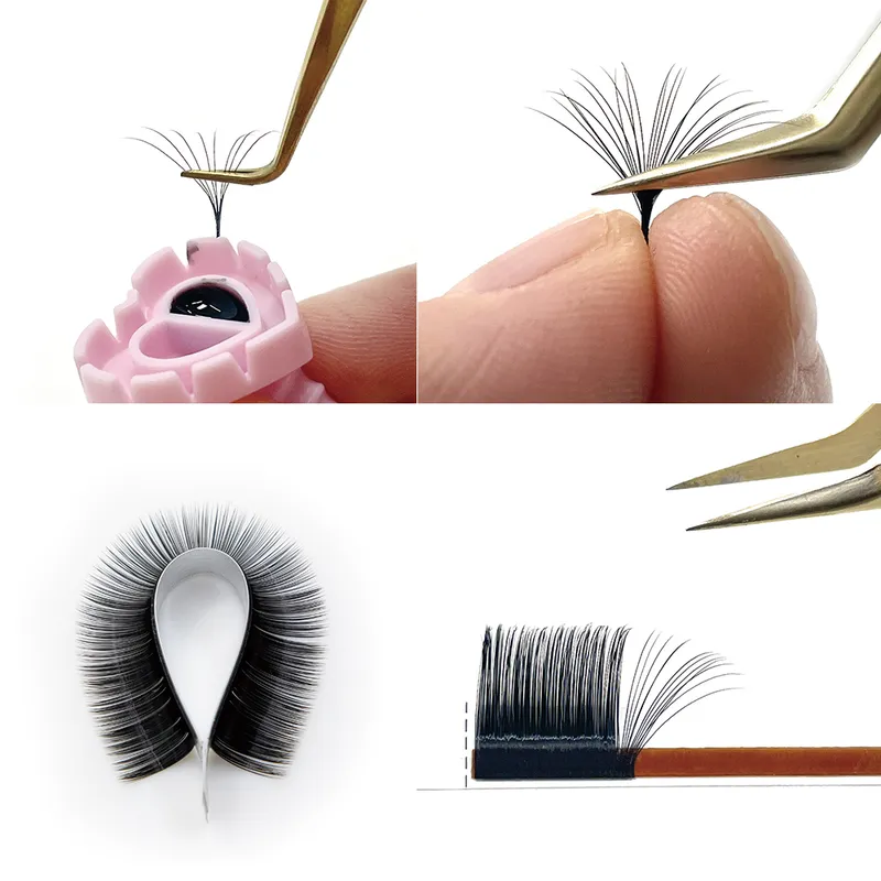 12 แถว/ถาดขนตาปลอม J B Curl 6-20 มม.ขนตา Matte Black Lashes แต่งหน้าเครื่องมือ — image 3