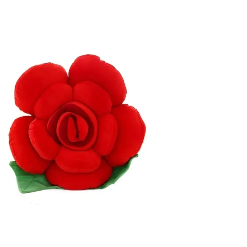 Grand oreiller en forme de Rose en peluche coloré, coussin de fleur de canapé, simulation d'intérieur de voiture, fournitures de fête de mariage, nouvelle collection