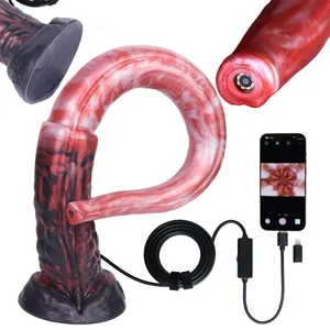 Silicone Long Anal Plug na may Smart Endoscope Function G Spot Deep Stimulate Sex Toys Camera LED Light Body Exploration