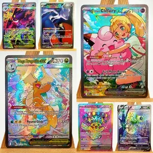 Pokémon PTCG ASC Gengar Dragonite Celebi Leksaker Hobby Hobby Samlarföremål Spelsamling Anime-kort