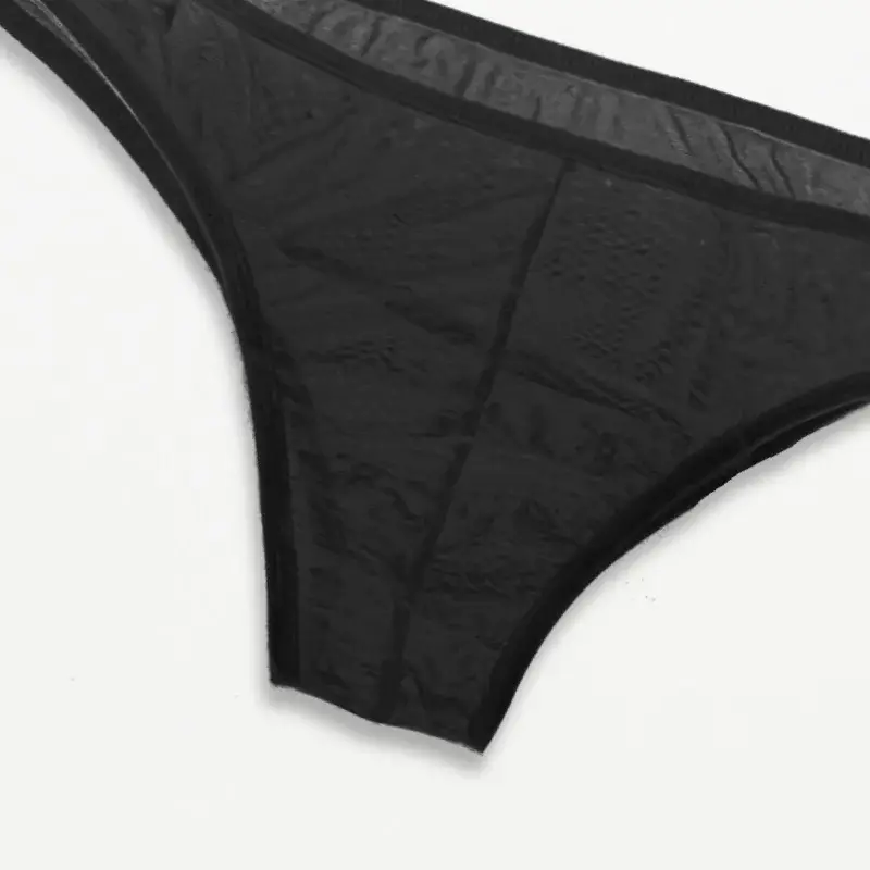 Mens Underwear Men's Fashionable Breathable Triangle Underwear, Mesh Transparent Comfortable Sexy Men's Underwear Men Briefs YW
