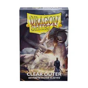 100ct genomskinlig yttre Dragon Shield-korthylsor Matt klar TCG-hylsa i standardstorlek TCG-kortskydd MGT/PTCG/FAB-skydd