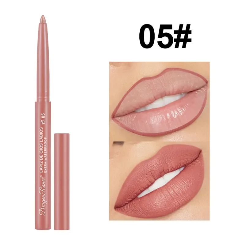 Lip Liner Waterproof Long-Lasting Hook Line Lip Pencil Matte Beginner Automatic Lip Liner Bean Moisturising Non-stick Cup Lips