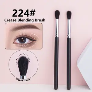 224 Crease Brush Eye Shadow Crease Blending Makeup Brushes با کیفیت بالا Flame Shape Goat Hair Eye Eye Crease Crease Tool Makeup