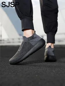 Men's Casual Sports Shoes Breathable Lightweight Sneakers Outdoor Mesh Black Running Shoes Sports Jogging Walking Shoes