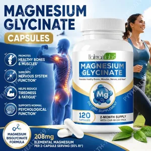 Magnesiumglycinat-Kapseln mit 208 mg ele