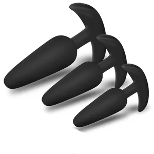 T Shape Anal Plug 3 Sukat Soft Silicone Butt Plug Stimulator Anal Sex Toys Prostate Massager Dildo Para sa mga Babae Lalaki Mga Pang-adultong Sex Toys