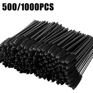 500/1000pcs Eyelash Brush Applicator عمده فروشی ریمل مژه Wands Brushes for Eyelash Extension Eyebrow Spoolies Beauty Tools