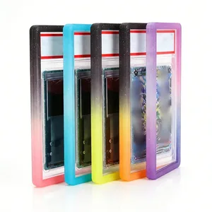 Gradient Silicone Bumper Case Guard Protector Display Sleeves Skin TPU para sa 35PT Graded Card Slab Sports Game Storage Holder