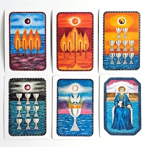 The Jungian Tarot Deck in Rigid Box 78 Double-embossed Cards for Active Imagination Jung Archetypes Psychology