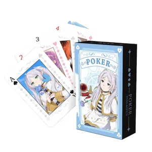 Jouet de Poker animé Frieren aux funérailles, cartes de jeu Frieren Himmel Cosplay, couverture rigide, cadeau de collection
