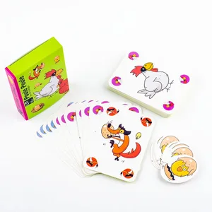 Hot board games Chicken Chiu Chiu Board Game Piou Piou Casual Party Cards Game Intellectual Toys Gifts 10.5*7.5cm