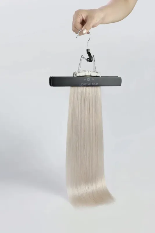 Moresoo เทปสองด้านต่อผม 100% ธรรมชาติ Silky ตรง 20PCS 40PCS สีบลอนด์เทปกาว Extensions