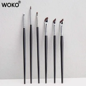 5/6PCS براش آرایشی خط چشم ژل نازک ست برس خط چشم ست خط چشم صاف براش خط چشم خط چشم ابزار آرایش دقیق