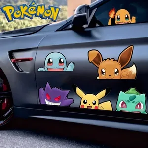 20 stile Pokemon bilklistermærker Anime figur Pikachu Gengar Eevee Charmander Sød tegneseriedukke Kreativt klistermærke Fødselsdagsgaver