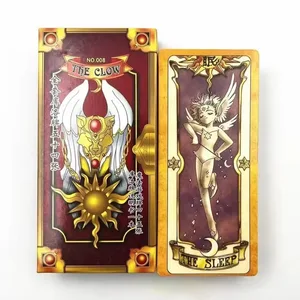 Anime Cosplay Card Captor Sakura KINOMOTO Clow Cards Tarot Prop Paper Poker Card Funny For Family Friend Party Xmas Accessories